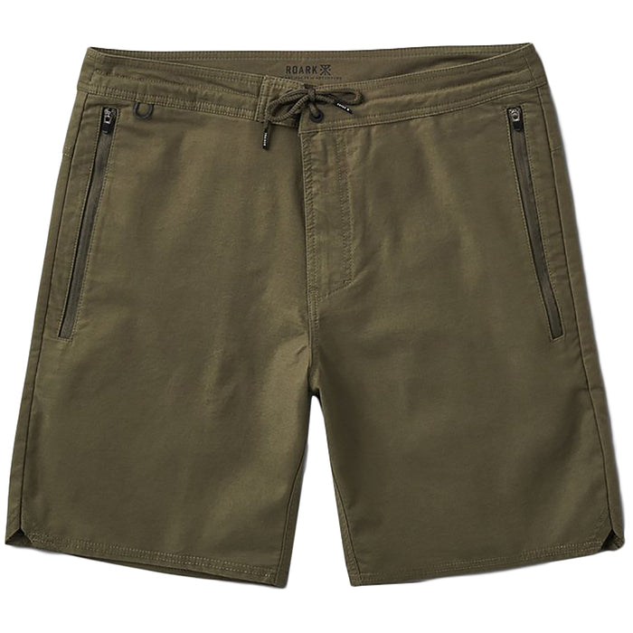 Roark Layover Travel 19" Hybrid Shorts Military