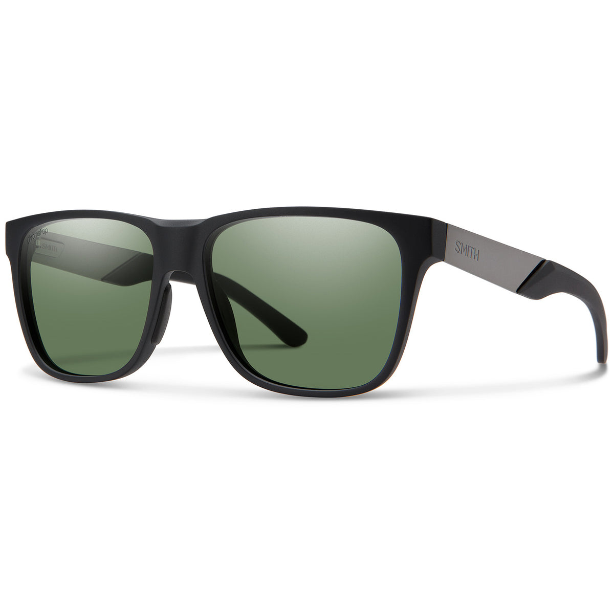 Smith Lowdown Steel Sunglasses Matte Black Ruthenium/ChromaPop Polarized Gray Gre