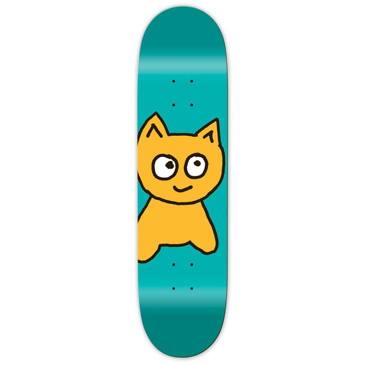 Meow Big Cat Teal 8.25 Skateboard Deck