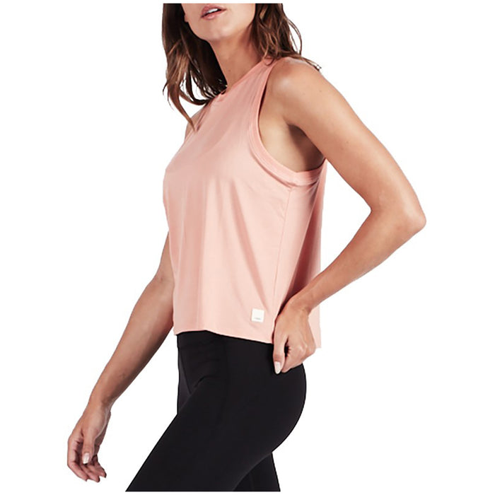 Vuori Energy Crop Tank Top - Women's Sunset Heather