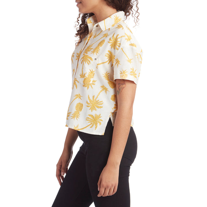 Billabong Hana Koa Shirt - Women's White Cap