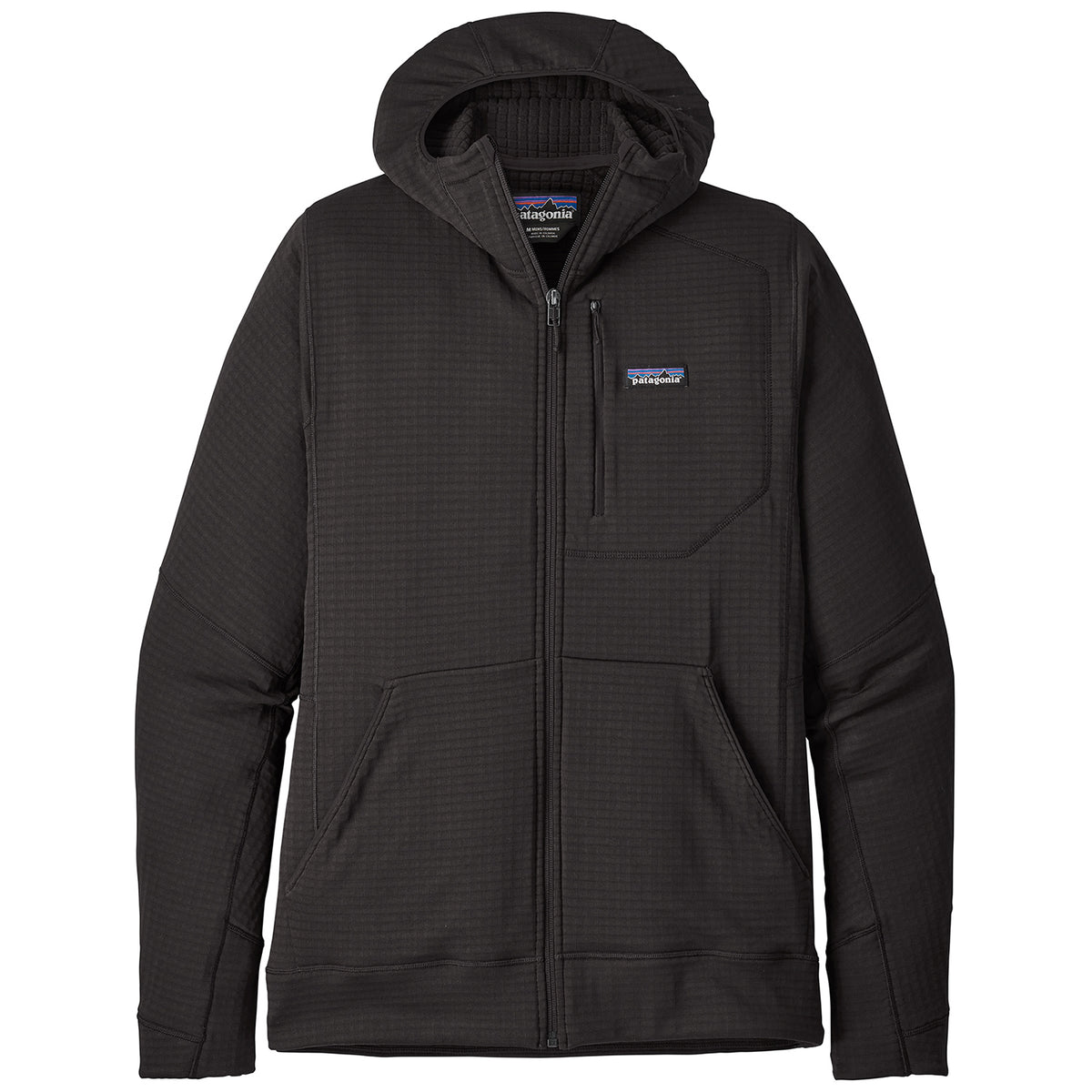 Patagonia R1 Full-Zip Hoodie Black