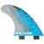 FCS PC-5 Medium 5-Fin Set Blue Smoke