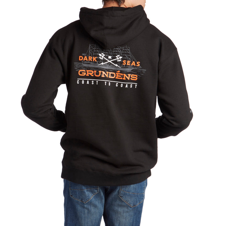 Dark Seas X Grundens Surface Waves Hoodie Black