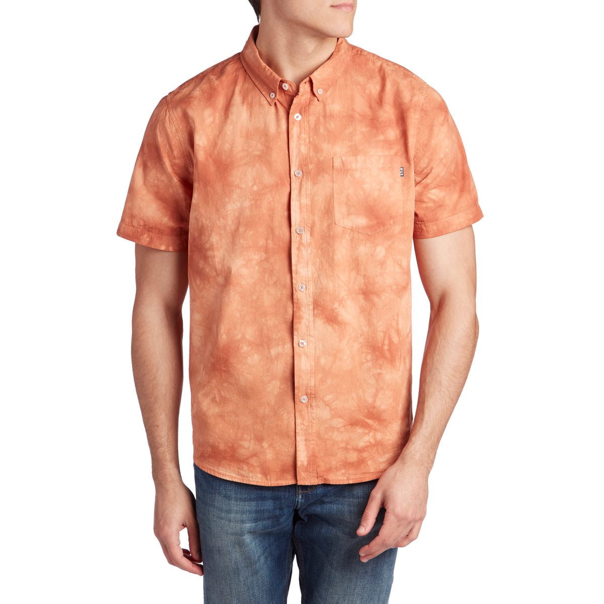 HUF Bowery Short-Sleeve Woven Shirt Canyon Sunset