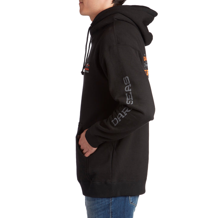 Dark Seas X Grundens Surface Waves Hoodie Black