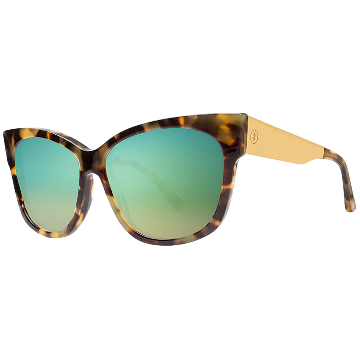 Electric Danger Cat LX Sunglasses - Women's Pineapple Tort/Ohm Green