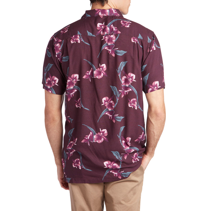 Imperial Motion Kingpin Short-Sleeve Shirt Burgundy
