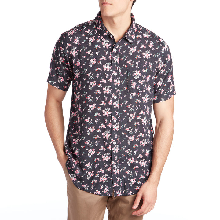 Imperial Motion Vacay Short-Sleeve Shirt Navy
