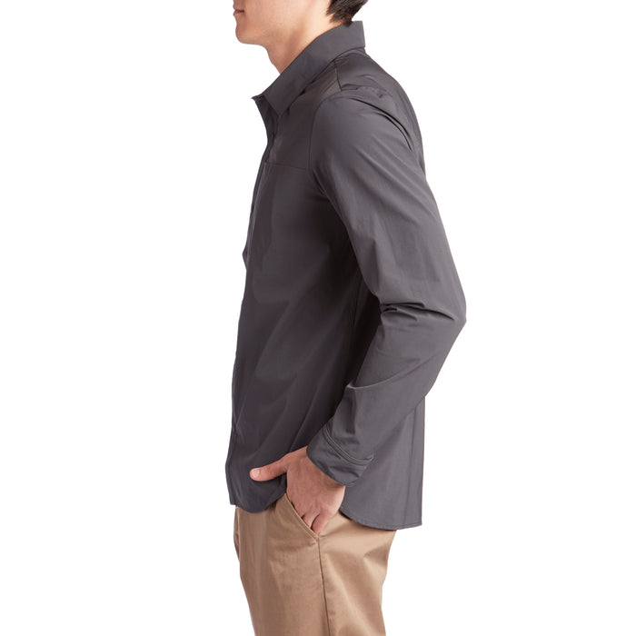 The North Face Dome Long Sleeve Button-Down Shirt Asphalt grey