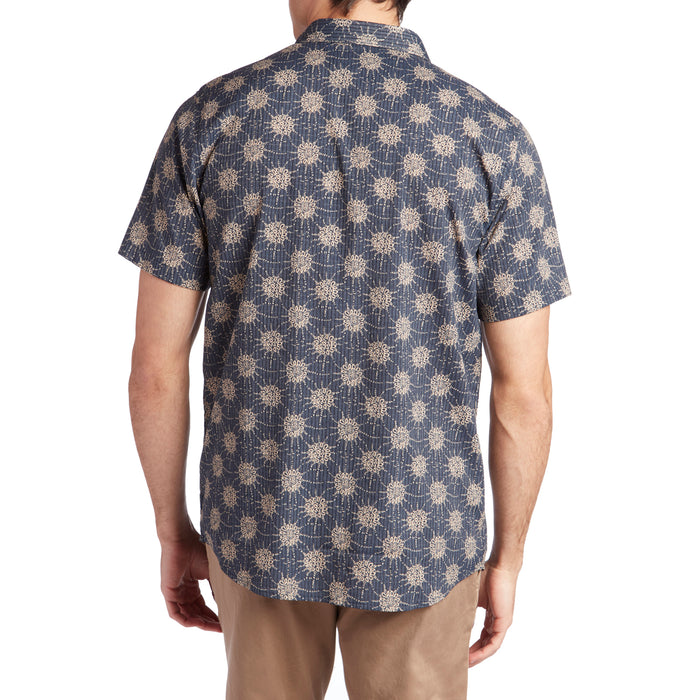 Roark Bless Up Short-Sleeve Shirt Navy