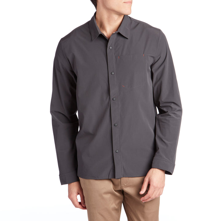 The North Face Dome Long Sleeve Button-Down Shirt Asphalt grey