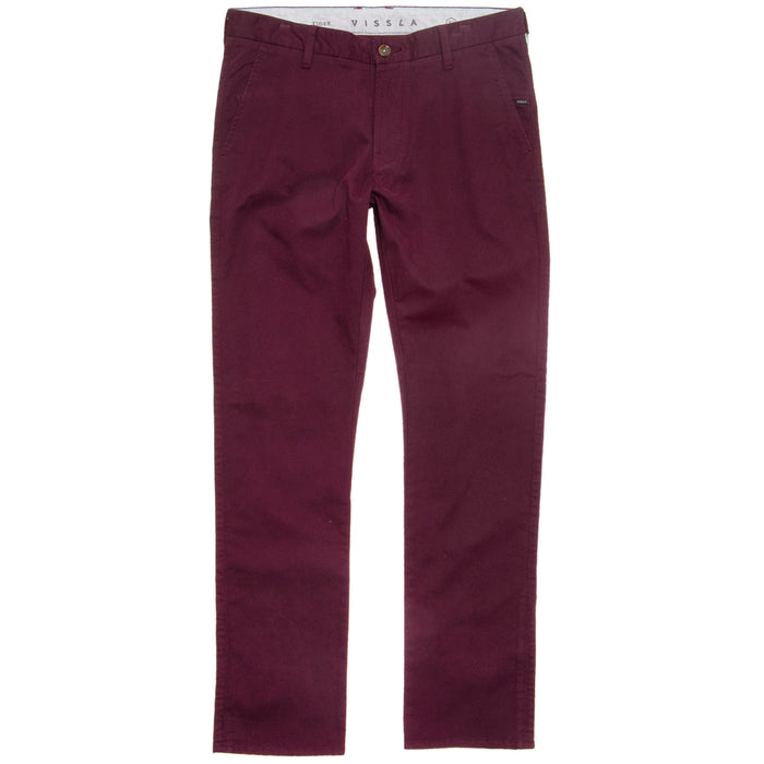 Vissla High Tider Chino Pants Burgundy