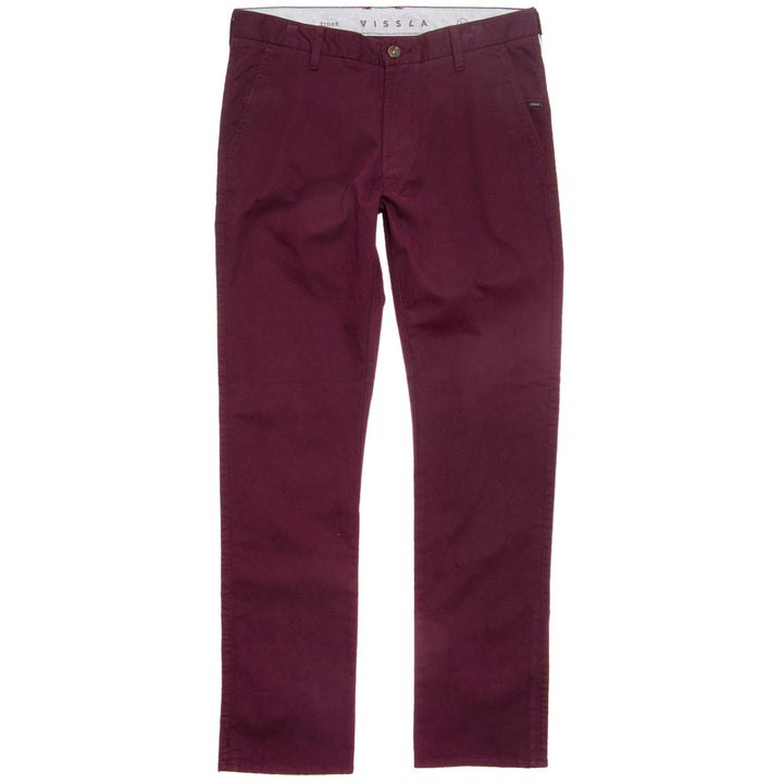 Vissla High Tider Chino Pants Burgundy