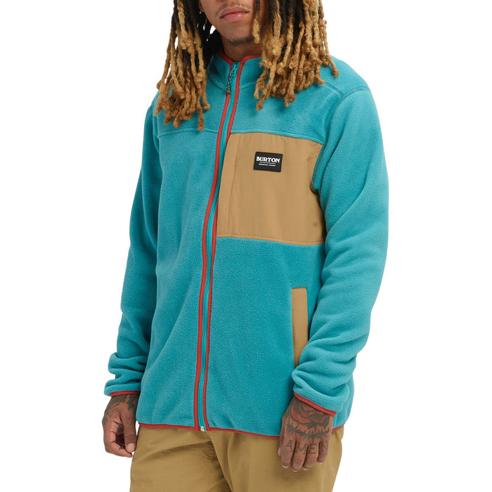 Burton Hearth Full-Zip Fleece Green-Blue Slate / Kelp