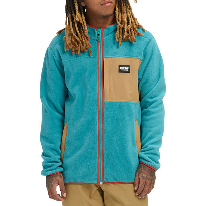 Burton Hearth Full-Zip Fleece Green-Blue Slate / Kelp