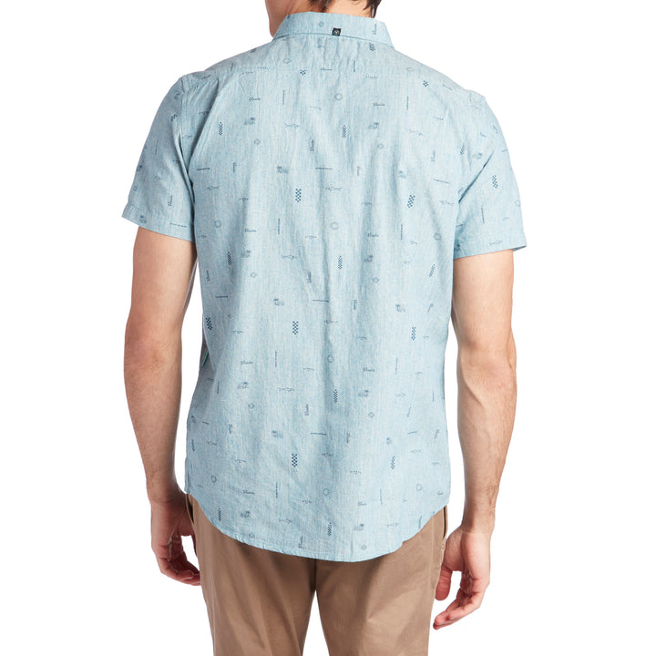 Vissla Gado Gadoo Short-Sleeve Shirt Blue Heather