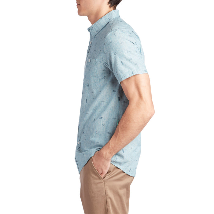 Vissla Gado Gadoo Short-Sleeve Shirt Blue Heather