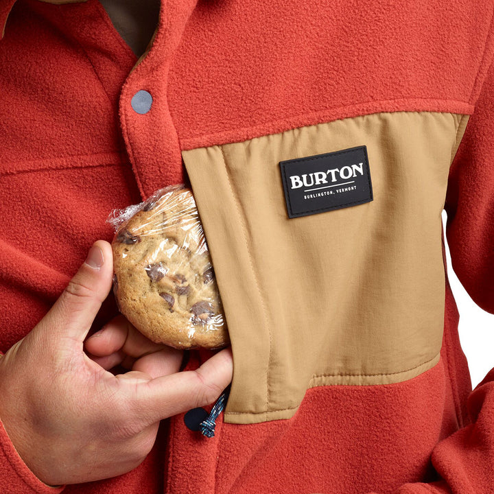 Burton Hearth Snap-Up Fleece Tandori / Kelp