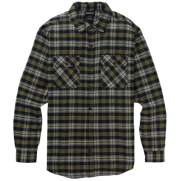 Burton Brighton Tech Flannel Martini Olive Plaid