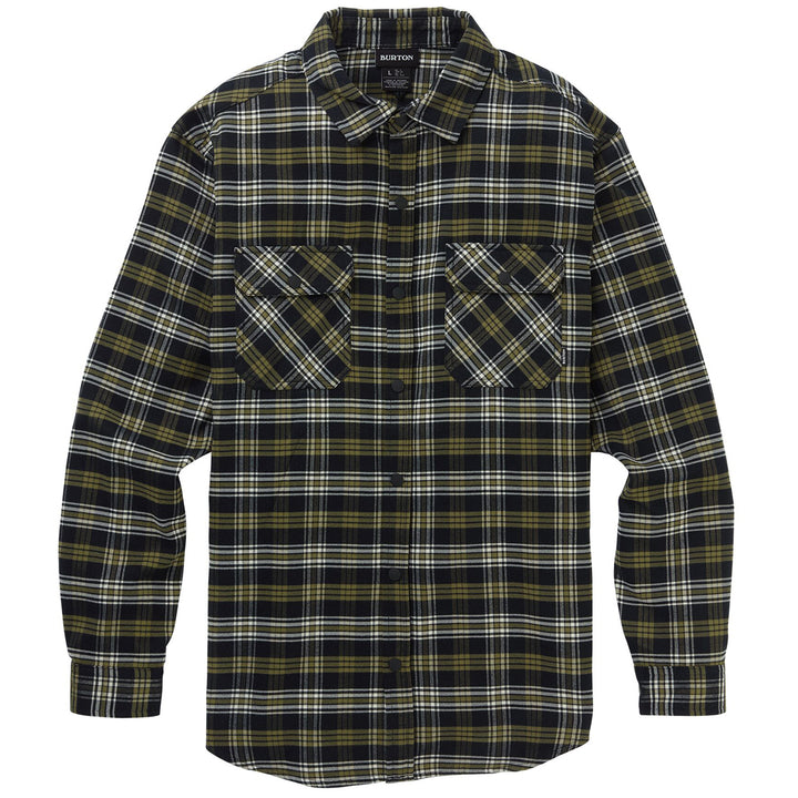 Burton Brighton Tech Flannel Martini Olive Plaid