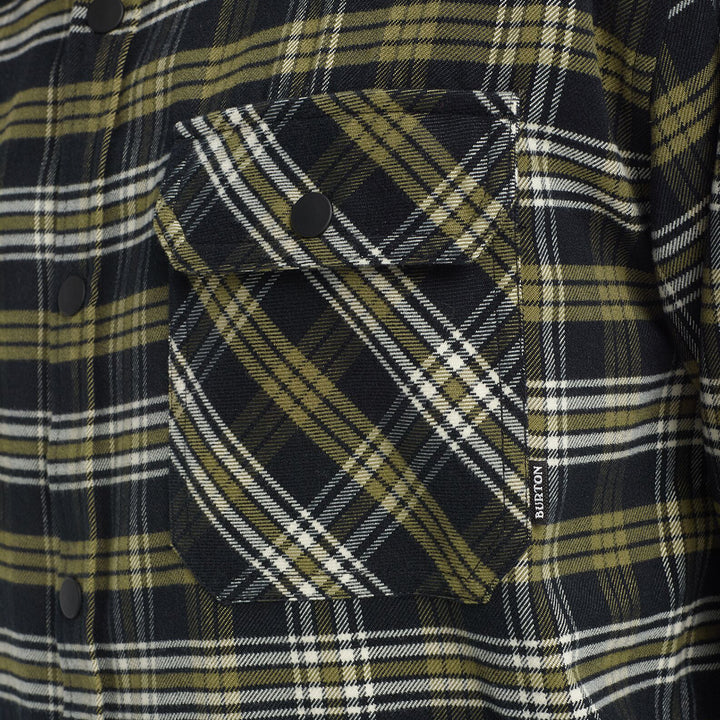Burton Brighton Tech Flannel Martini Olive Plaid