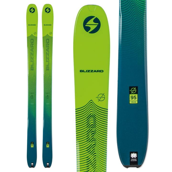 Blizzard Zero G 95 Skis 2020 Green/Blue