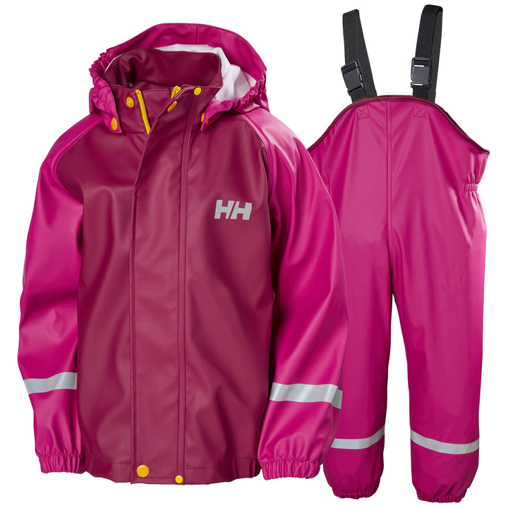 Helly Hansen Bergen PU Rainset - Little Kids' Festival Fuchsia