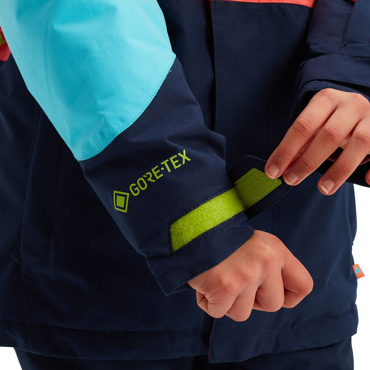 Burton GORE-TEX Stark Jacket - Kids' Blue Curacao/Dress Blue/Georgia Peach