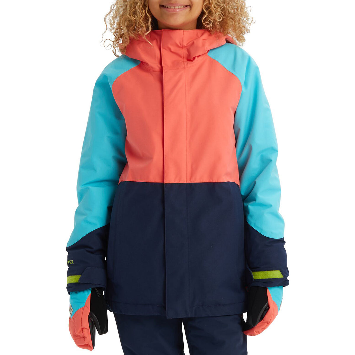 Burton GORE-TEX Stark Jacket - Kids' Blue Curacao/Dress Blue/Georgia Peach