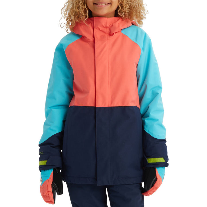 Burton GORE-TEX Stark Jacket - Kids' Blue Curacao/Dress Blue/Georgia Peach