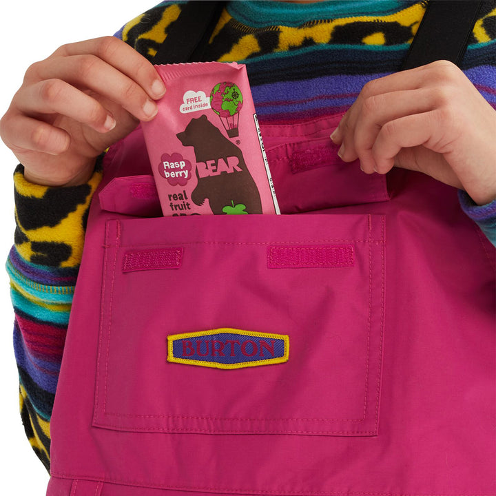 Burton Skylar Bibs - Kids' Fuchsia
