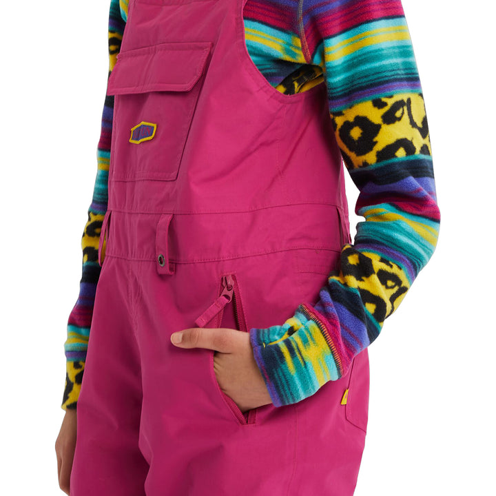 Burton Skylar Bibs - Kids' Fuchsia
