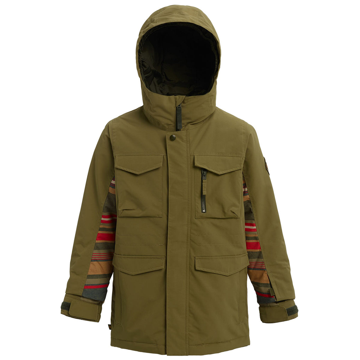 Burton Covert Jacket - Big Boys' Martini Olive/Gratz Stripe