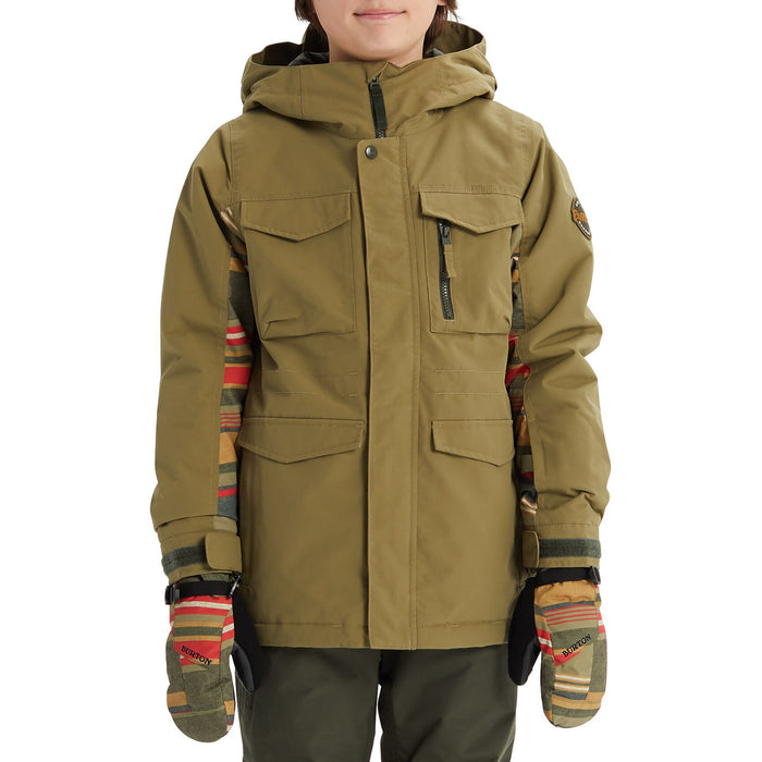 Burton Covert Jacket - Big Boys' Martini Olive/Gratz Stripe