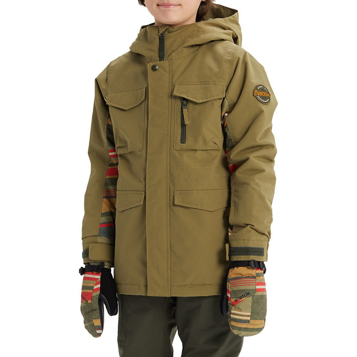 Burton Covert Jacket - Big Boys' Martini Olive/Gratz Stripe