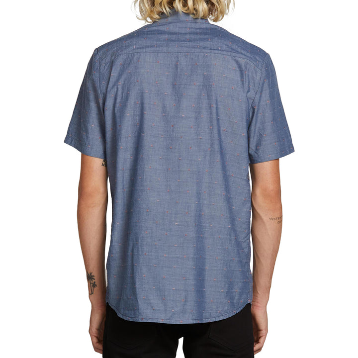Volcom Mark Mix Short-Sleeve Shirt Tidal Blue