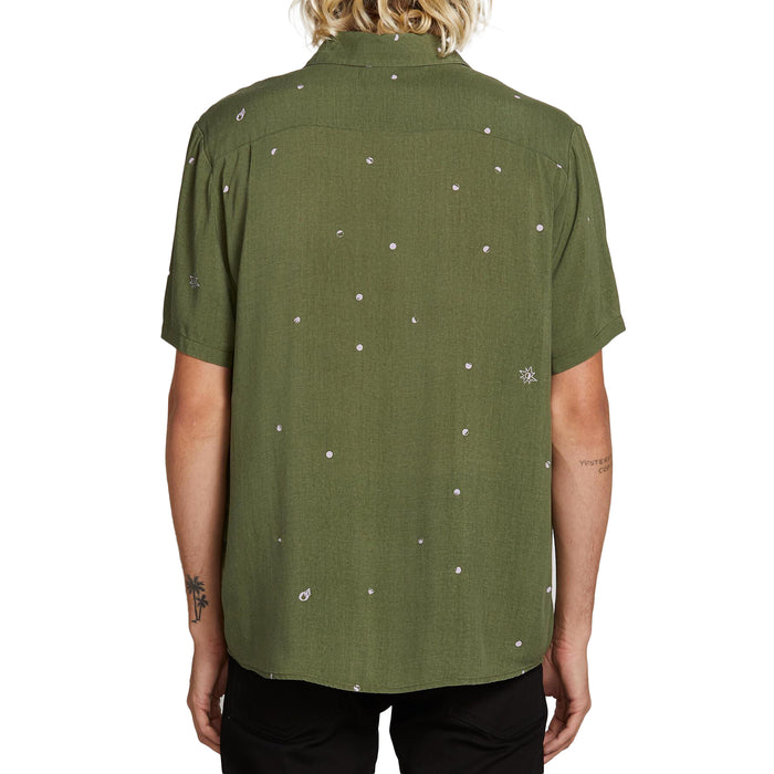 Volcom Hole Punch Short-Sleeve Shirt Squadron Green