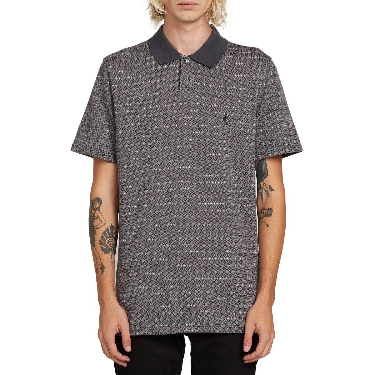 Volcom Wowzer Plus Polo Shirt Pewter