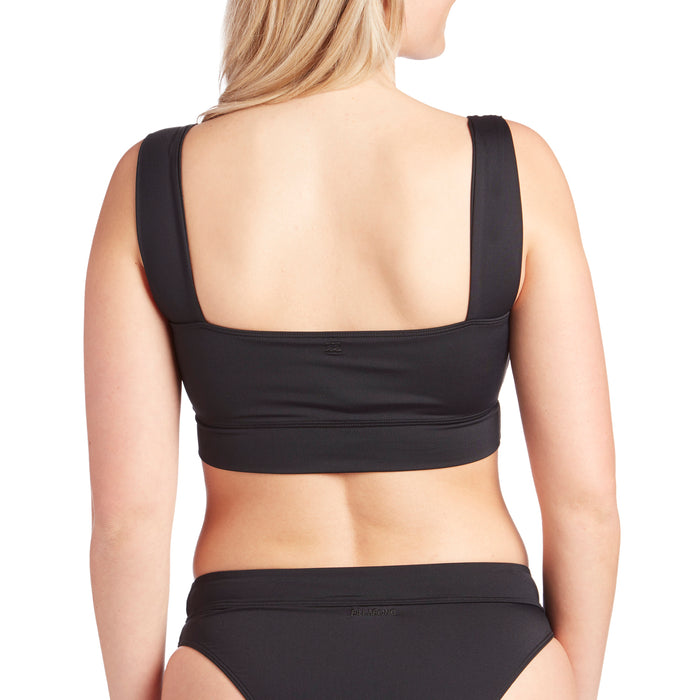 Billabong Sol Searcher Square Neck Bikini Top - Women's Black Pebble