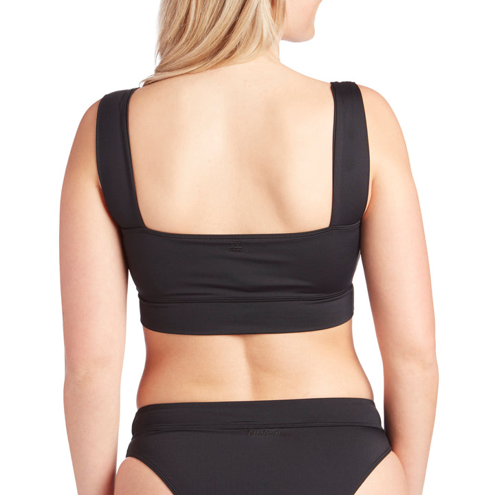 Billabong Sol Searcher Square Neck Bikini Top - Women's Black Pebble