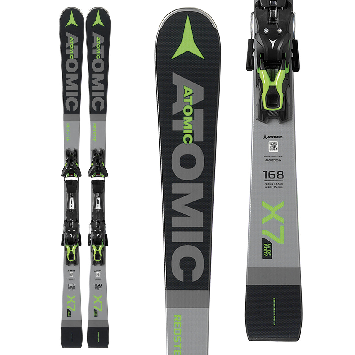 Atomic Redster X7 WB Skis + FT 12 GW Bindings 2020