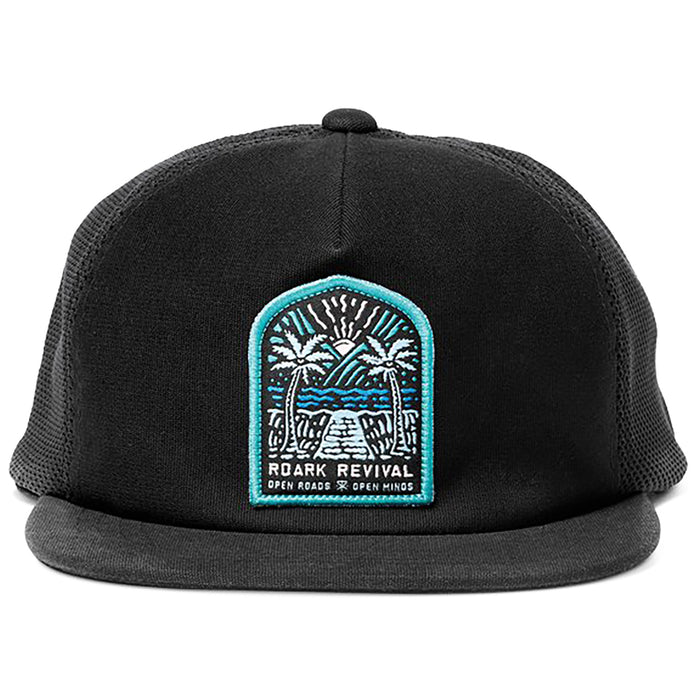 Roark Palm Eyes Trucker Hat Black