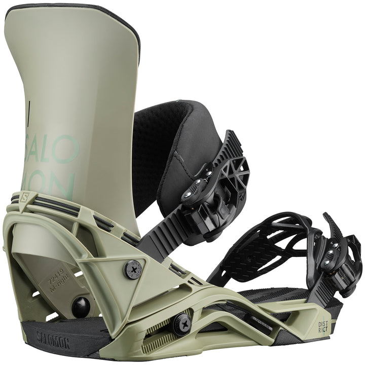 Salomon District Snowboard Bindings 2020 Oil Green