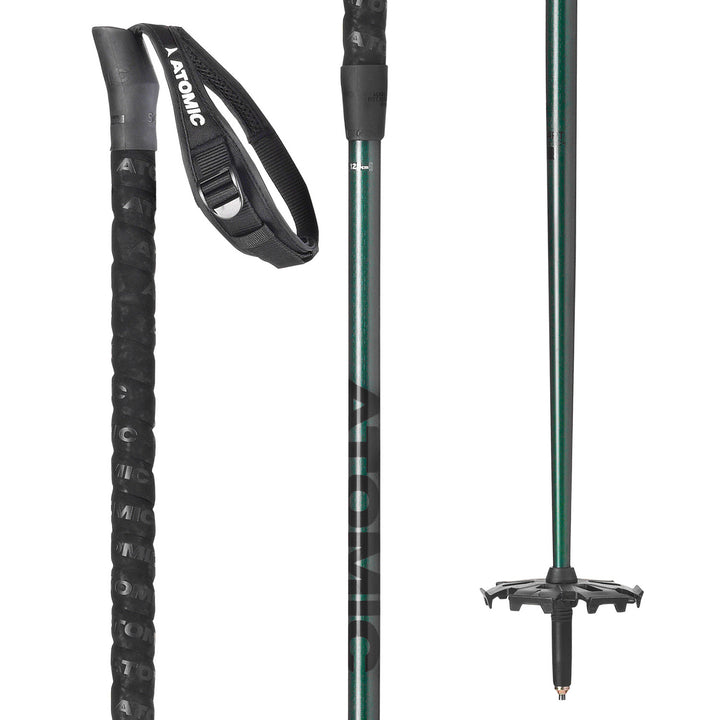 Atomic BCT Freeride SQS Ski Poles 2020 Green/Grey