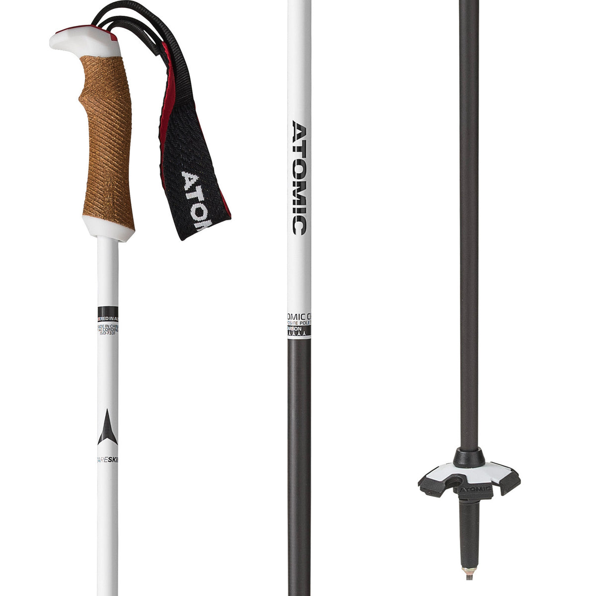 Atomic AMT Ultra SQS Ski Poles - Women's 2020 White/Black