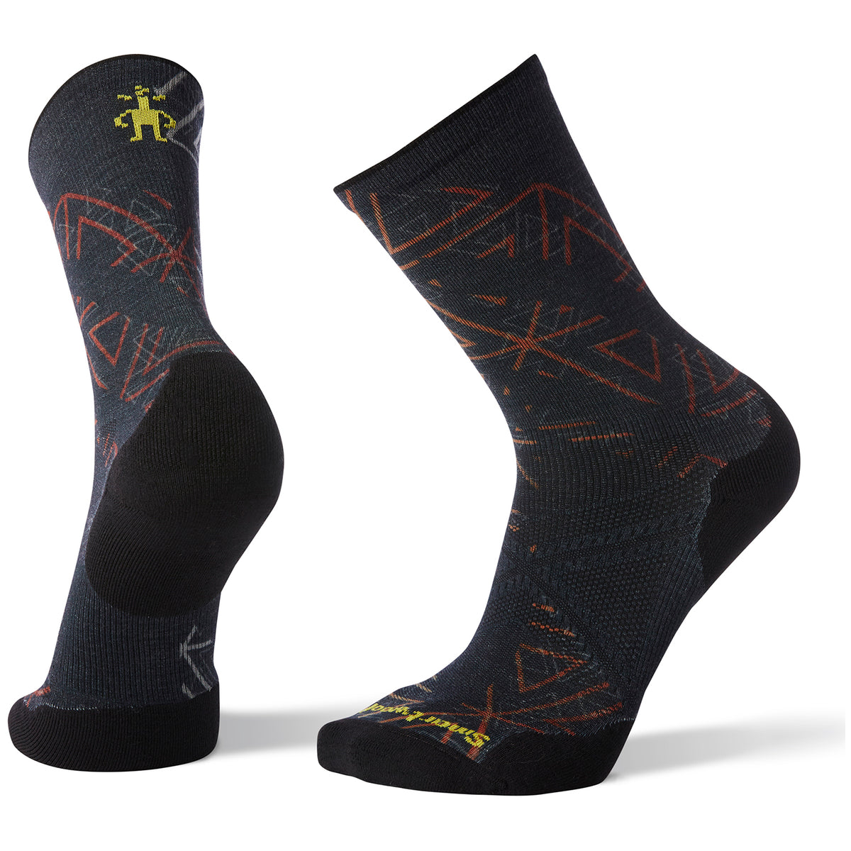 Smartwool PhD® Run Light Elite Print Crew Socks Deep Navy