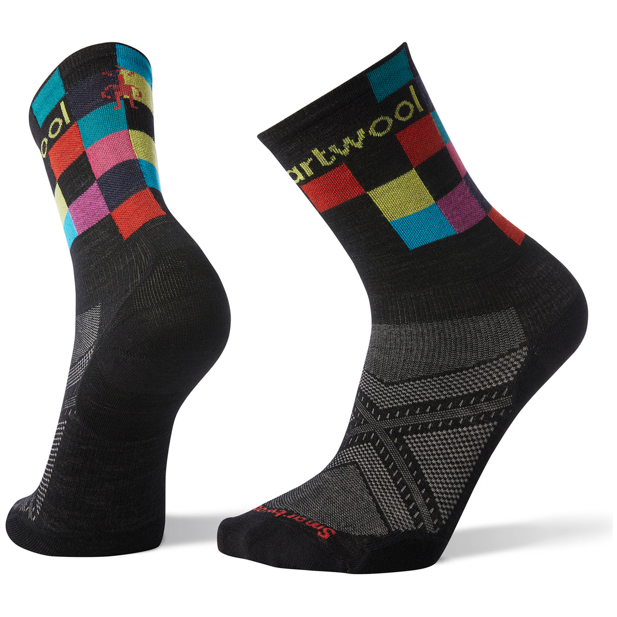 Smartwool PhD® Run Ultra Light Logo Crew Socks Black