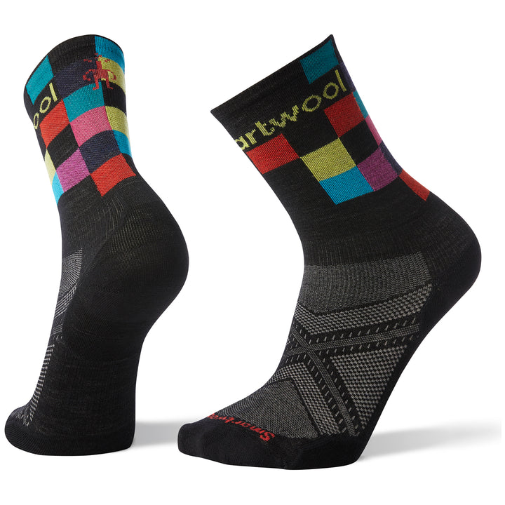 Smartwool PhD® Run Ultra Light Logo Crew Socks Black