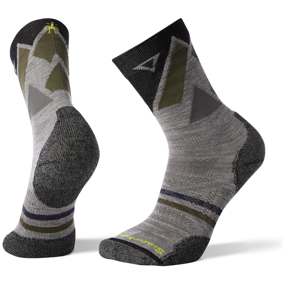 Smartwool PhD® Outdoor Light Pattern Crew Socks Light Gray
